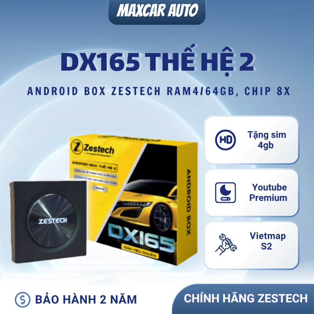 Android box Zestech DX165 thế hệ 2, Android box cho ô tô