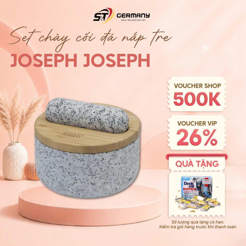 HCM Set chày cối đá Joseph Joseph nắp tre 20176 , Set chày cối đá cao cấp GermanySnT 450222