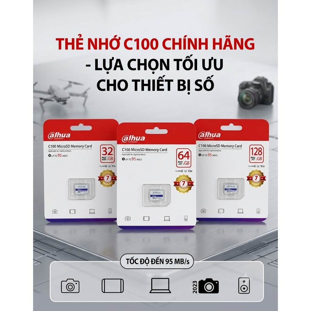 Thẻ nhớ Micro SD Dahua 32GB / 64GB / 128GB Chuyên Dụng Camera, Điện Thoại – Hàng Chính Hãng