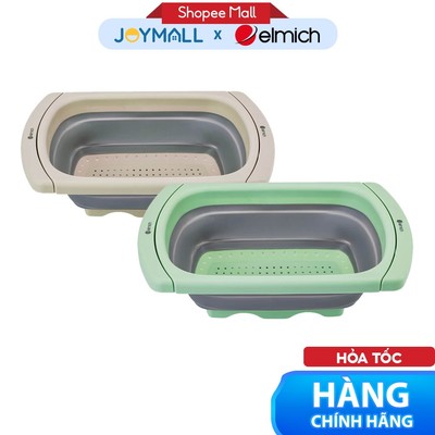 Rổ gấp gọn kê bồn rửa bát Elmich EL8411, Hàng chính hãng, nhựa PP an toàn, tay cầm tùy chỉnh-JoyMall