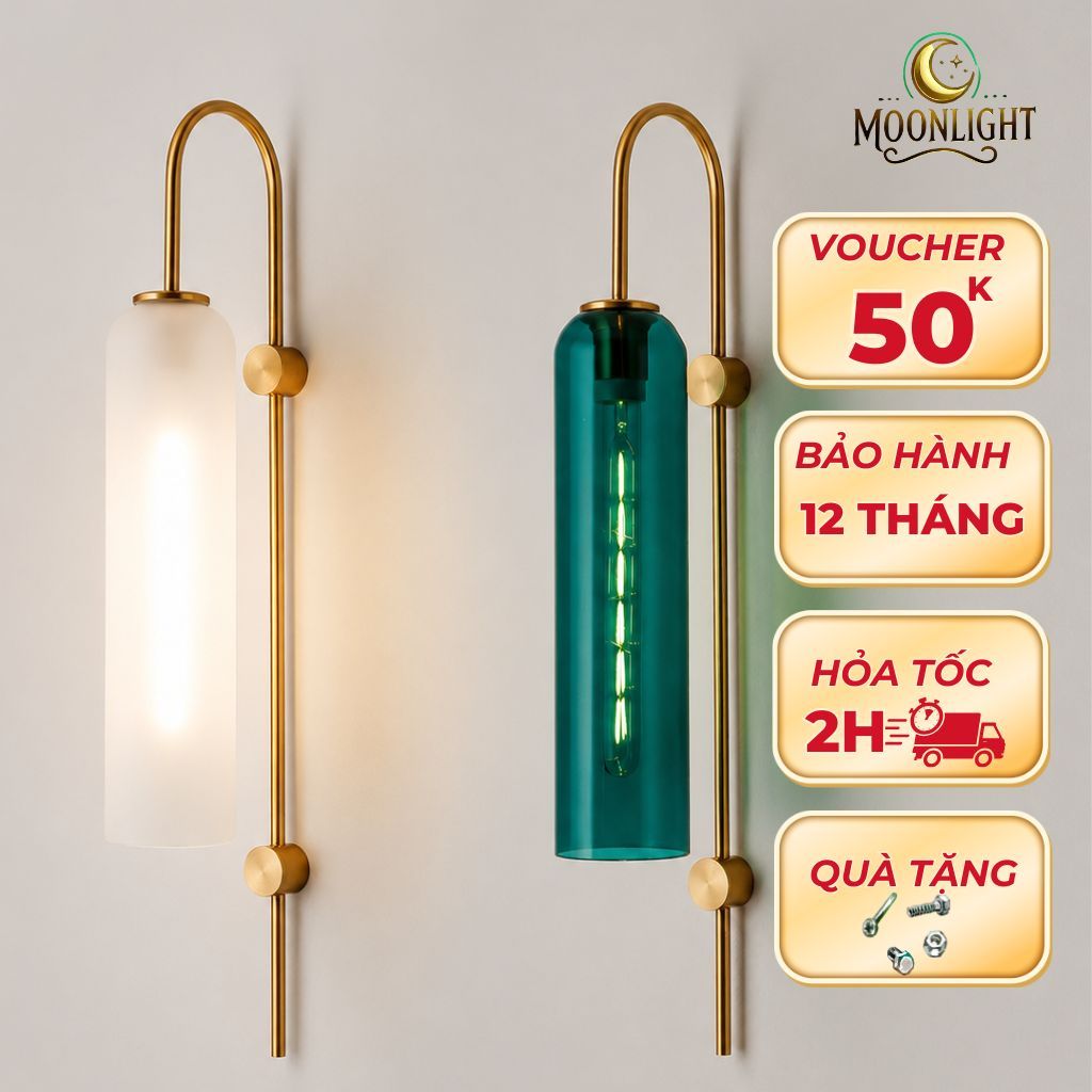 Đèn tường dercor MOONLIGHT D100mm đèn gắn 2 bên đầu giường, phòng ngủ BD008.