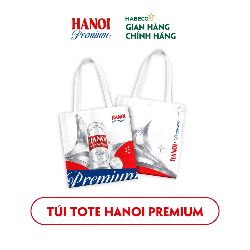 [GIFT] QUÀ TẶNG KHÔNG BÁN - Túi Tote Bia Hanoi Premium - HABECO