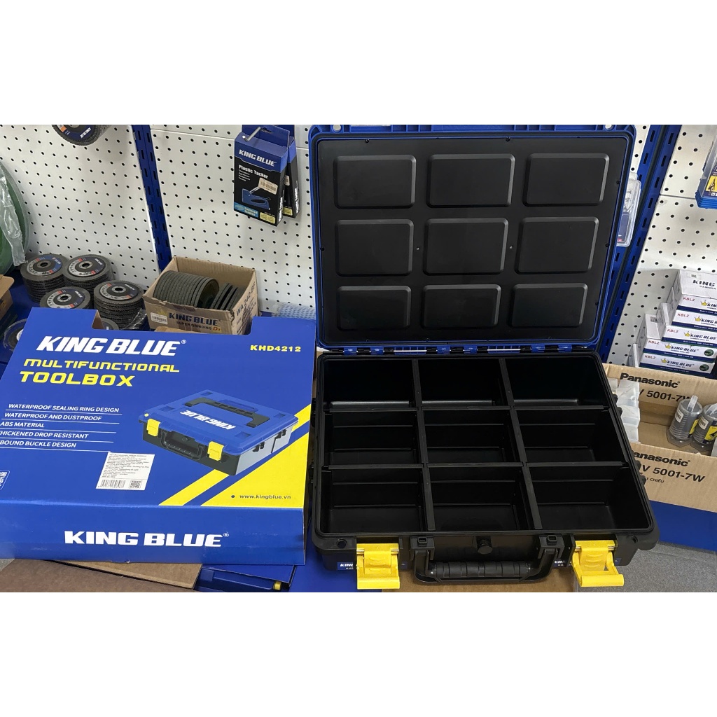 [CÓ SẴN VÁCH CHIA NGĂN] Thùng đựng đồ nghề KingBlue KHD4212 new
