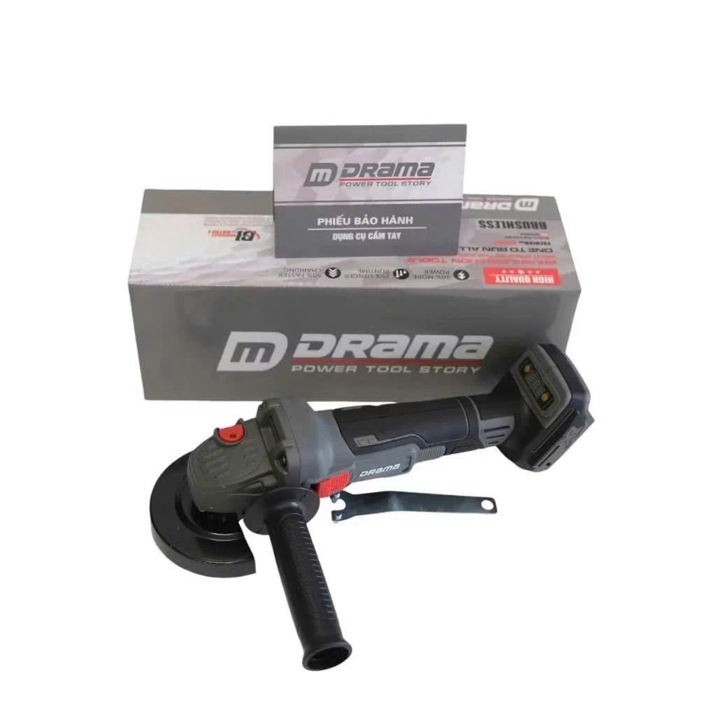 Máy Mài Pin DRM-5100 & DRM-5100A 21V 900W Không Chổi Than 100mm