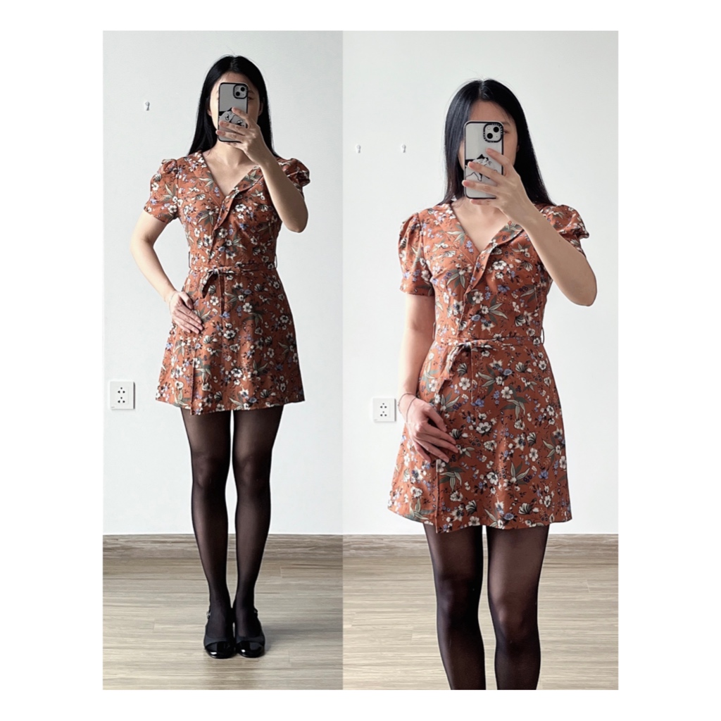 Đầm Oyster and Snail liền thân (giả váy) vintage size S