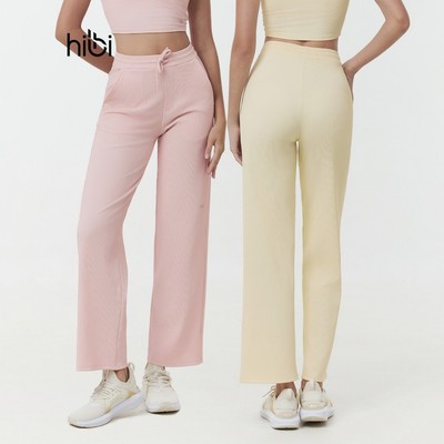Quần dài ống suông Luxury Hibi Sports QD333, chất vải Rib cao cấp, có túi 2 bên