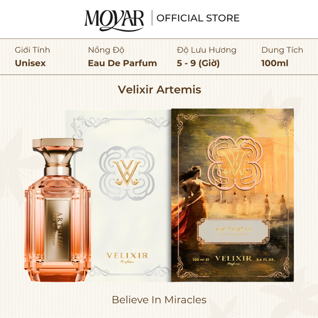 Nước Hoa Velixir Artemis EDP | Nước Hoa Unisex | Moyar Perfume
