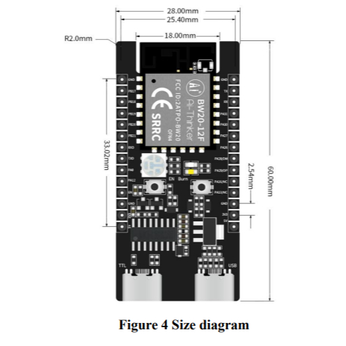 Ai Thinker Kit phát triển BW20-12F chip RTL8711 chính hãng