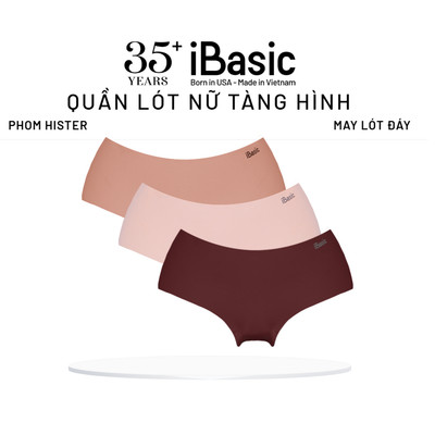 Combo 3 Quần lót nữ su không đường may iBasic phom hipster free cut PANW179