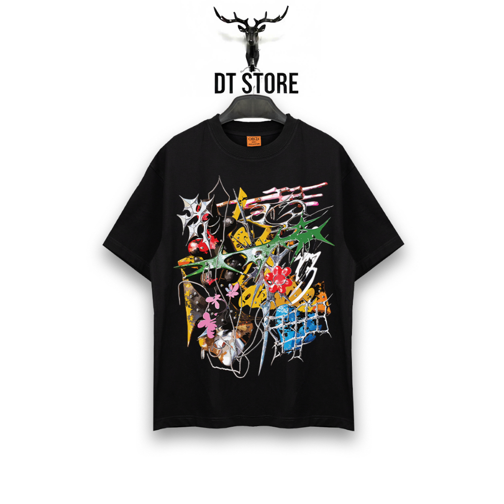 ÁO THUN CIRCLE CLO ABSTRACT CHAOS ART GRAPHIC UNISEX - DT STORE - CC066
