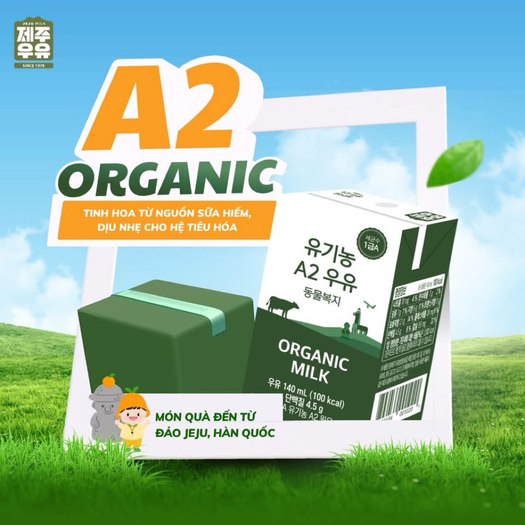 [1/2027] Sữa A2 oganic Jeju milk cho bé từ 1Y+_Khanhlinhbaby