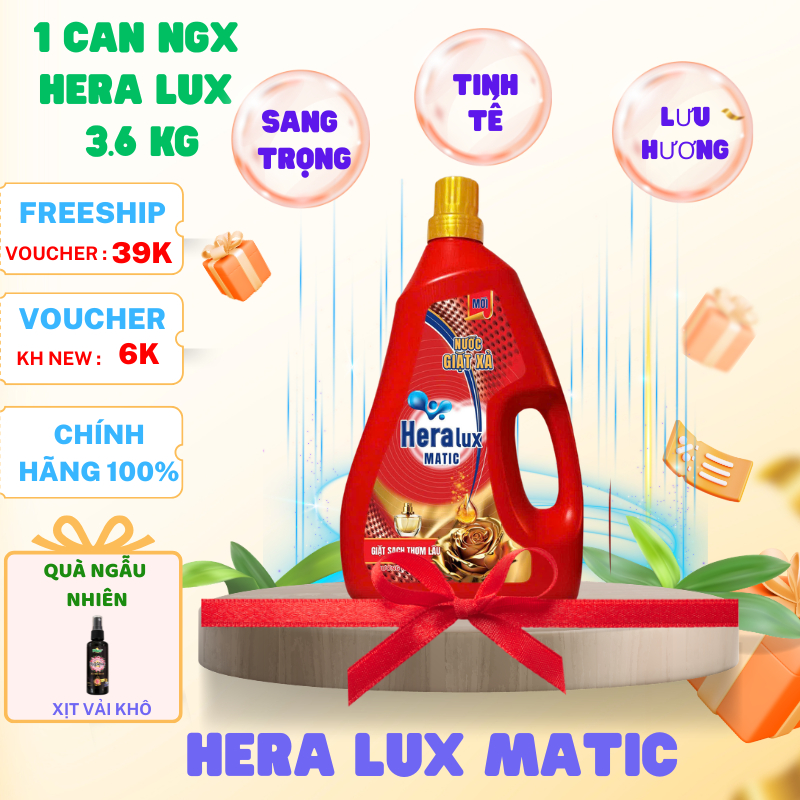 Nước giặt xả True Care 5in1 Majestic 3Kg6,Hera Lux Matic, giặt sạch thơm lâu không cần nước xả.