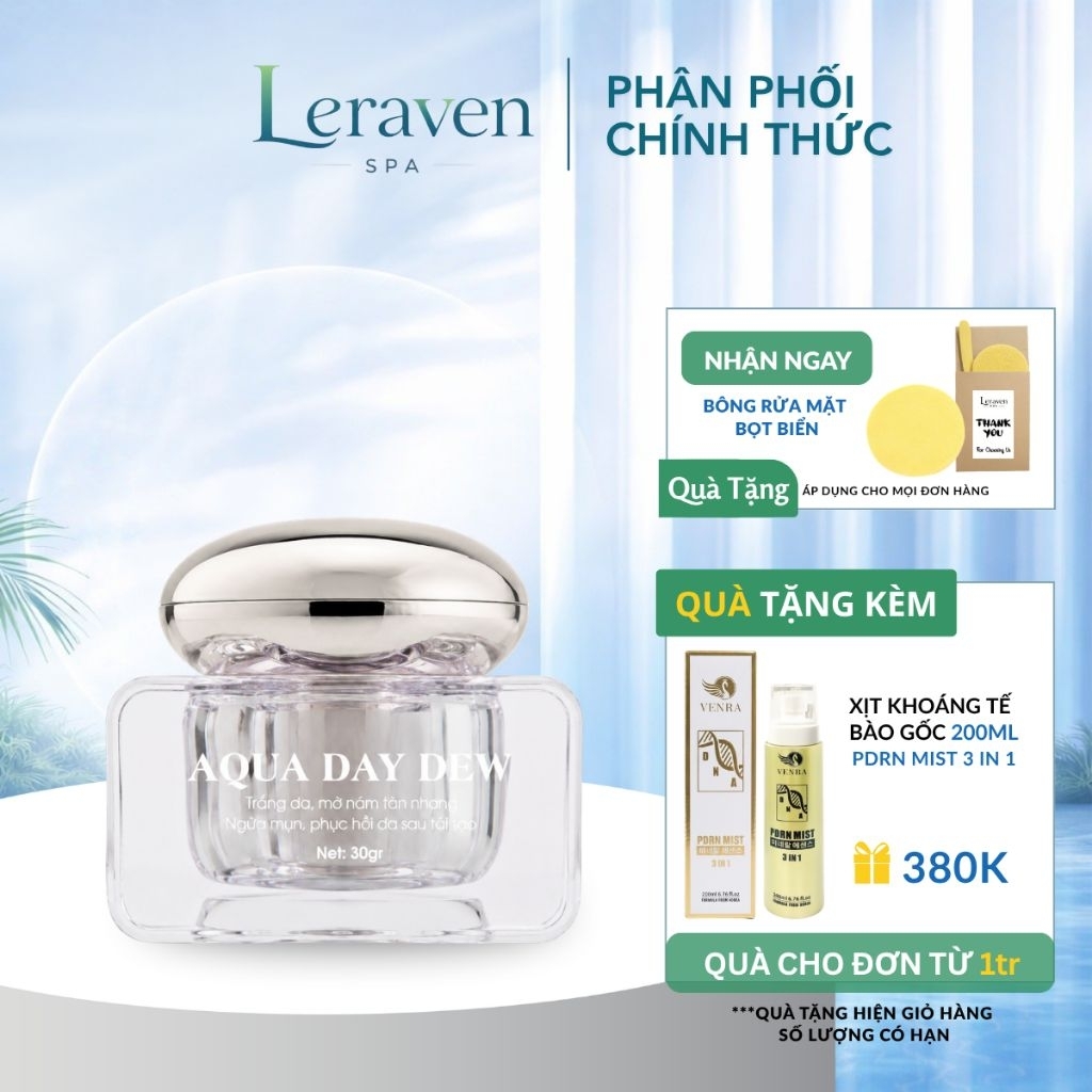 Kem dưỡng trắng da Aqua Day Dew (Detox Da 9 Days) Dwhite 30g