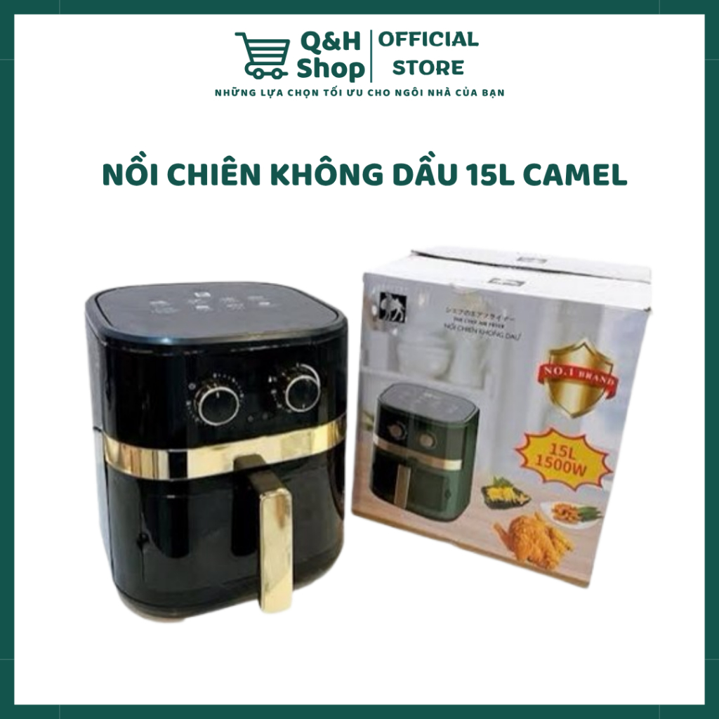 Nồi chiên không dầu Camel 15 không dầu, chiên nướng tiện lợi