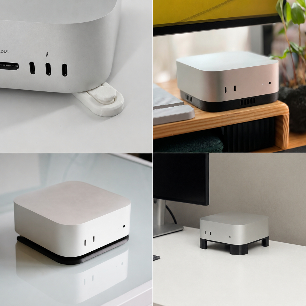 [Tổng Hợp] Giá Đỡ Mac Mini - Chân Đế Mac Mini M4 - Kệ mac mini - Tối Ưu Tản Nhiệt Và Nút Nguồn
