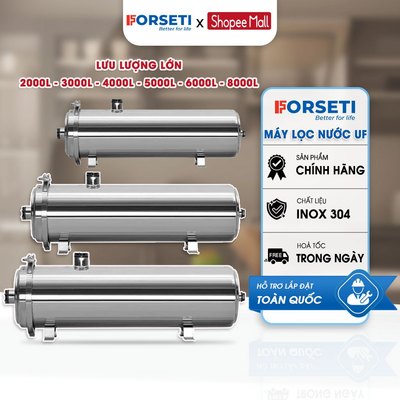 Máy Lọc Nước Đầu Nguồn UF PVDF Công Suất 2000L 3000L 4000L 5000L/H - Lọc Nước Sinh Hoạt Nước Máy