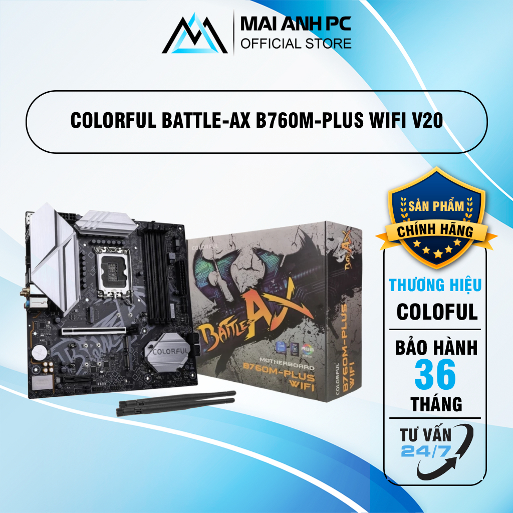 Mainboard Colorful BATTLE-AX B760M-PLUS WIFI V20 D4