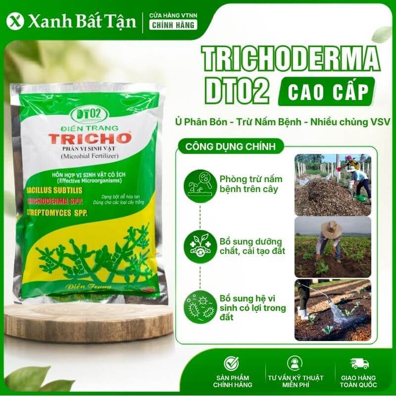 Nấm Đối Kháng Trichoderma Điền Trang Gói 500 Gram