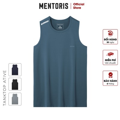 Áo Tanktop Nam MENTORIS Vải Thun Lạnh, Siêu Thoáng Khí, Co Giãn 4 Chiều, Form Thể Thao MTT2502