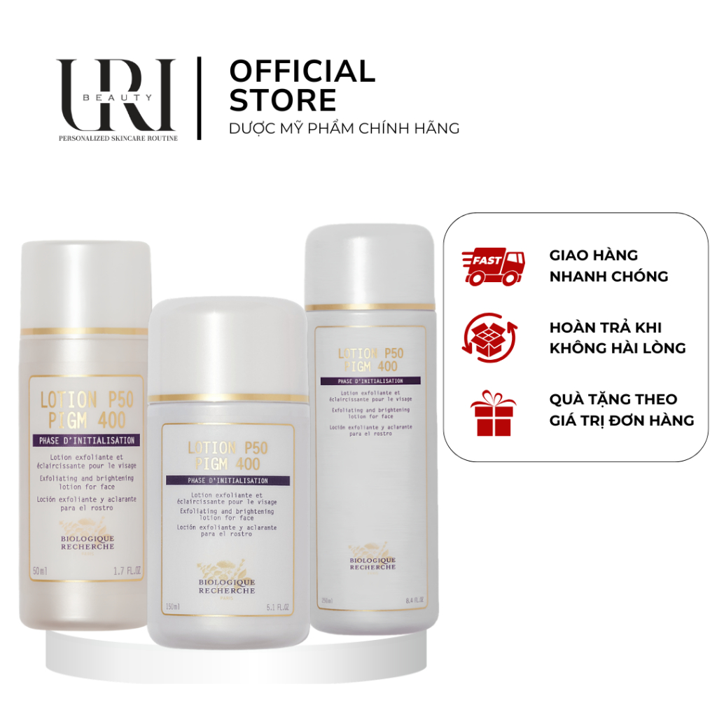 [CÔNG TY] BIOLOGIQUE RECHERCHE Lotion P50 PIGM 400 – Lotion Chăm Sóc Da Sáng Mịn 50ml/150ml