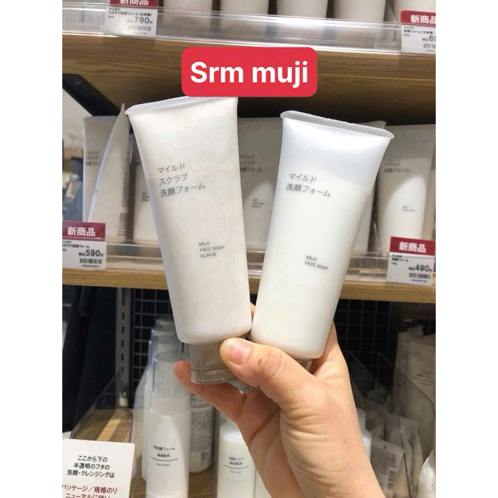 sữa rửa mặt muji đủ loại