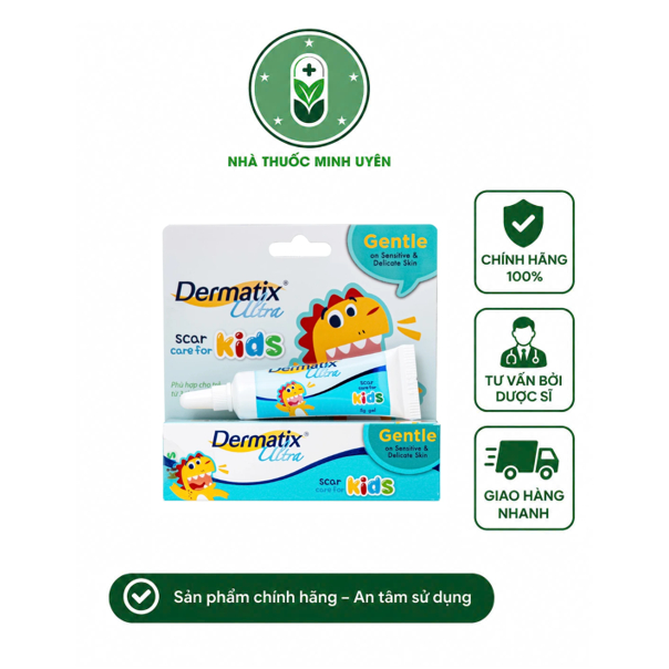 Dermatix Ultra Kids Gel Bôi Sẹo Làm Mờ Và Phẳng Sẹo An Toàn Cho Trẻ Em (Tuýp 5g)