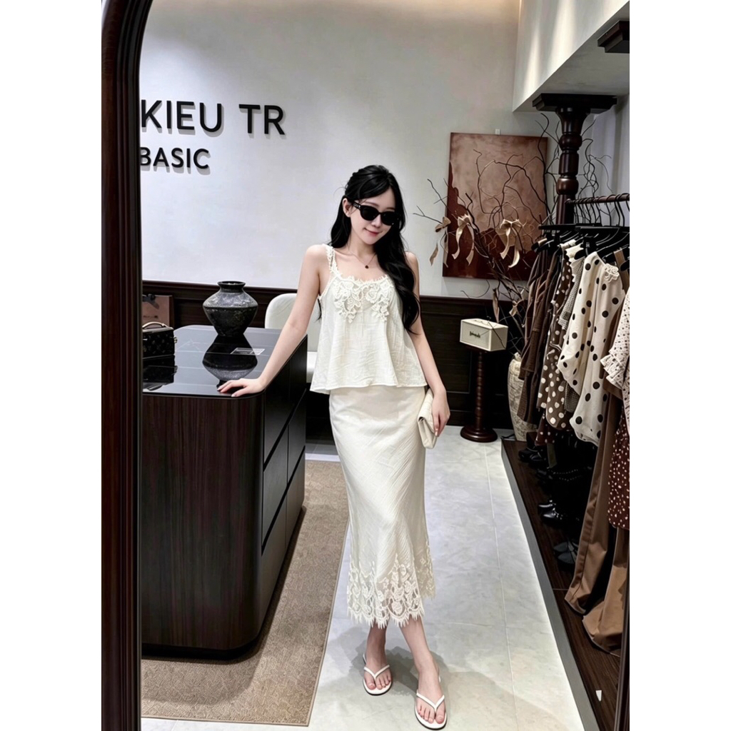 Set đũi 2s phối ren cv đuôi cá 2m
