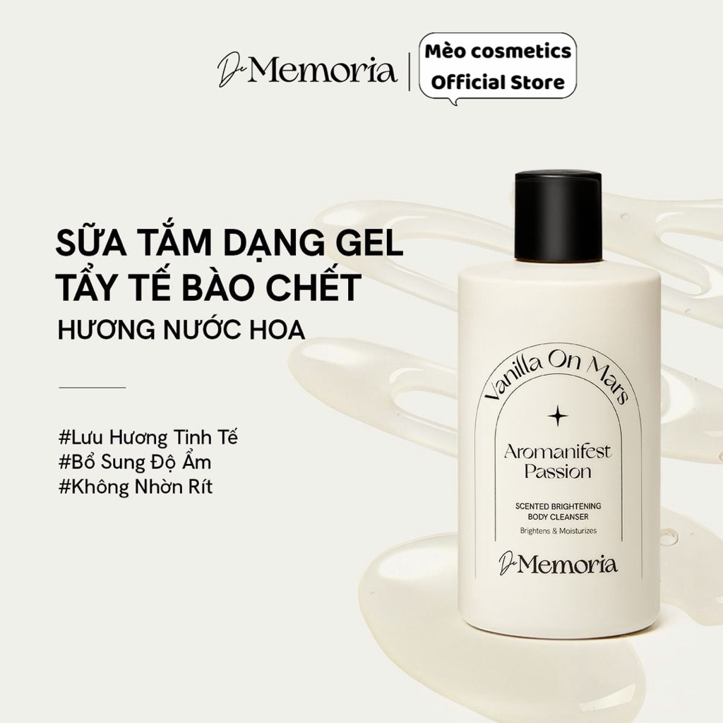 [CHÍNH HÃNG TEM PHỤ] Sữa Tắm Trắng Da Hương Nước Hoa Thư Giãn De Memoria 300ml