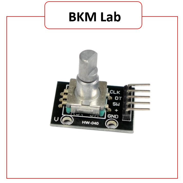 Module Rotary Encoder KY-040 HW-040 - Cảm Biến Xoay 360 Độ Có Nút Nhấn Cho Arduino, Điều Chỉnh Menu,