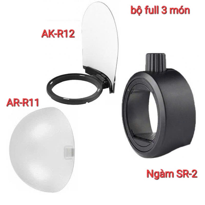 Ngàm tản sáng Godox S-R1 tản chụp AK-R11 hắt AK-R12, chóa AK-R14