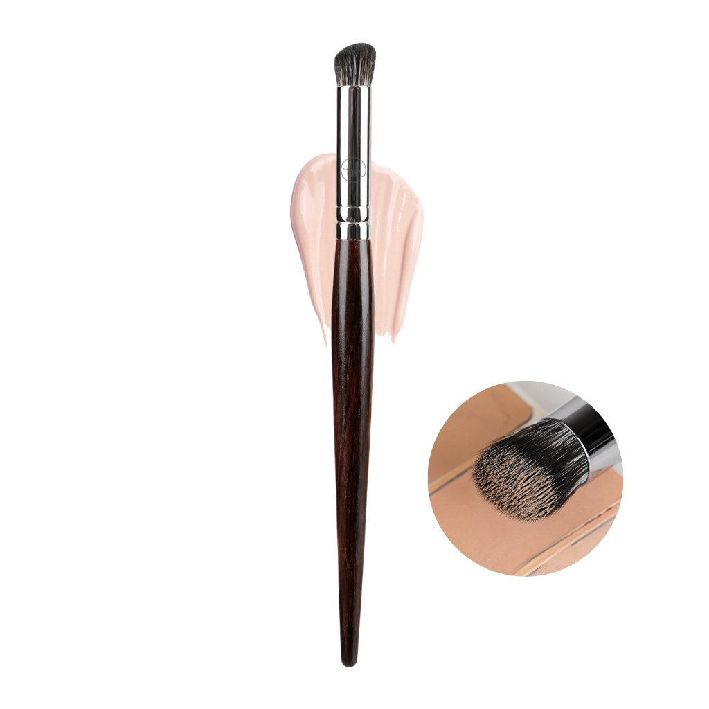 Cọ Che Khuyết Điểm Đầu Xéo Dễ Tán Kem Mắt Che Mụn Thâm BH Cosmetics Concealer Brush BH308