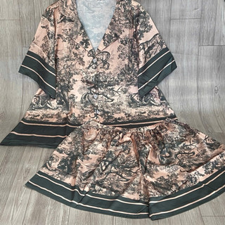 (Bigsize) Đồ Bộ Lụa Tiểu Thư Cao Cấp - Chất vải rũ mượt, cực mát