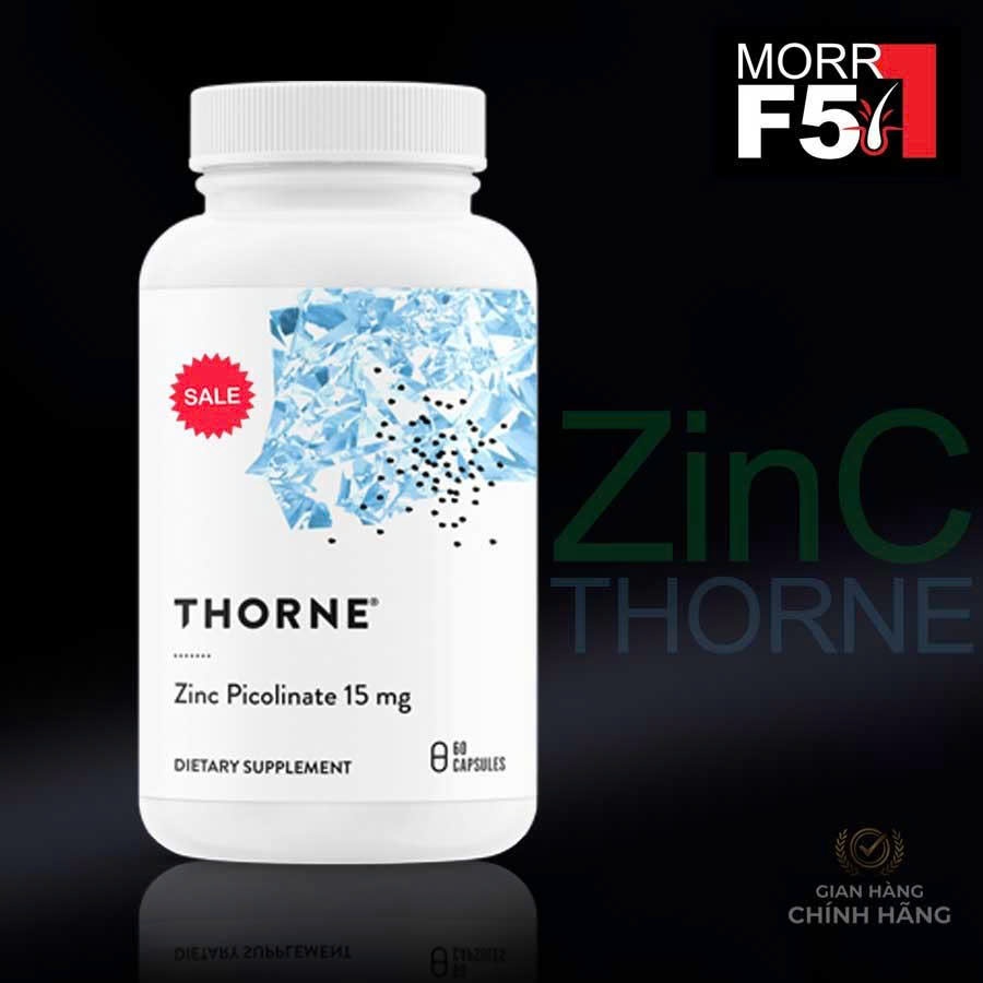 Viên Uống bổ sung Kẽm Thorne Zinc Picolinate 15mg 60 viên