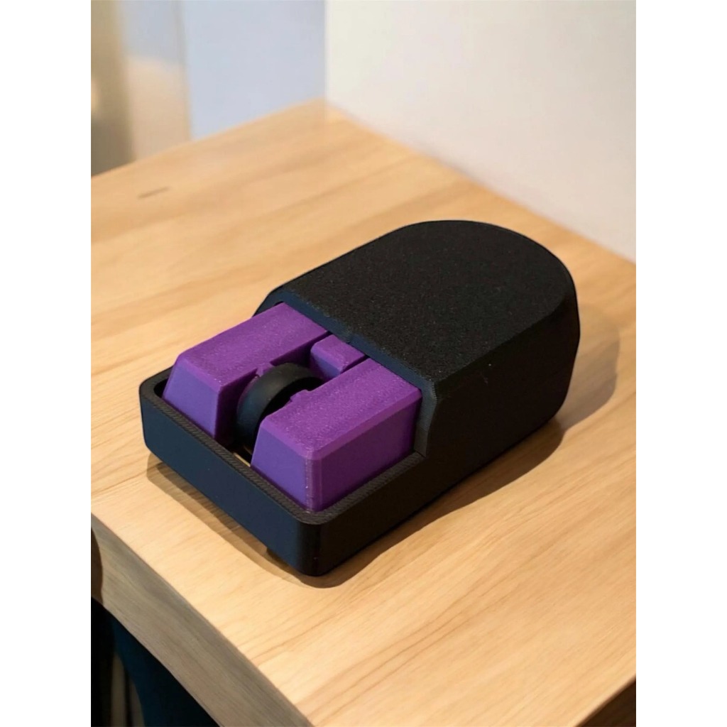 Custom 3D Printed Retro-Futuristic Computer Mouse Ergonomic Computer Mouse