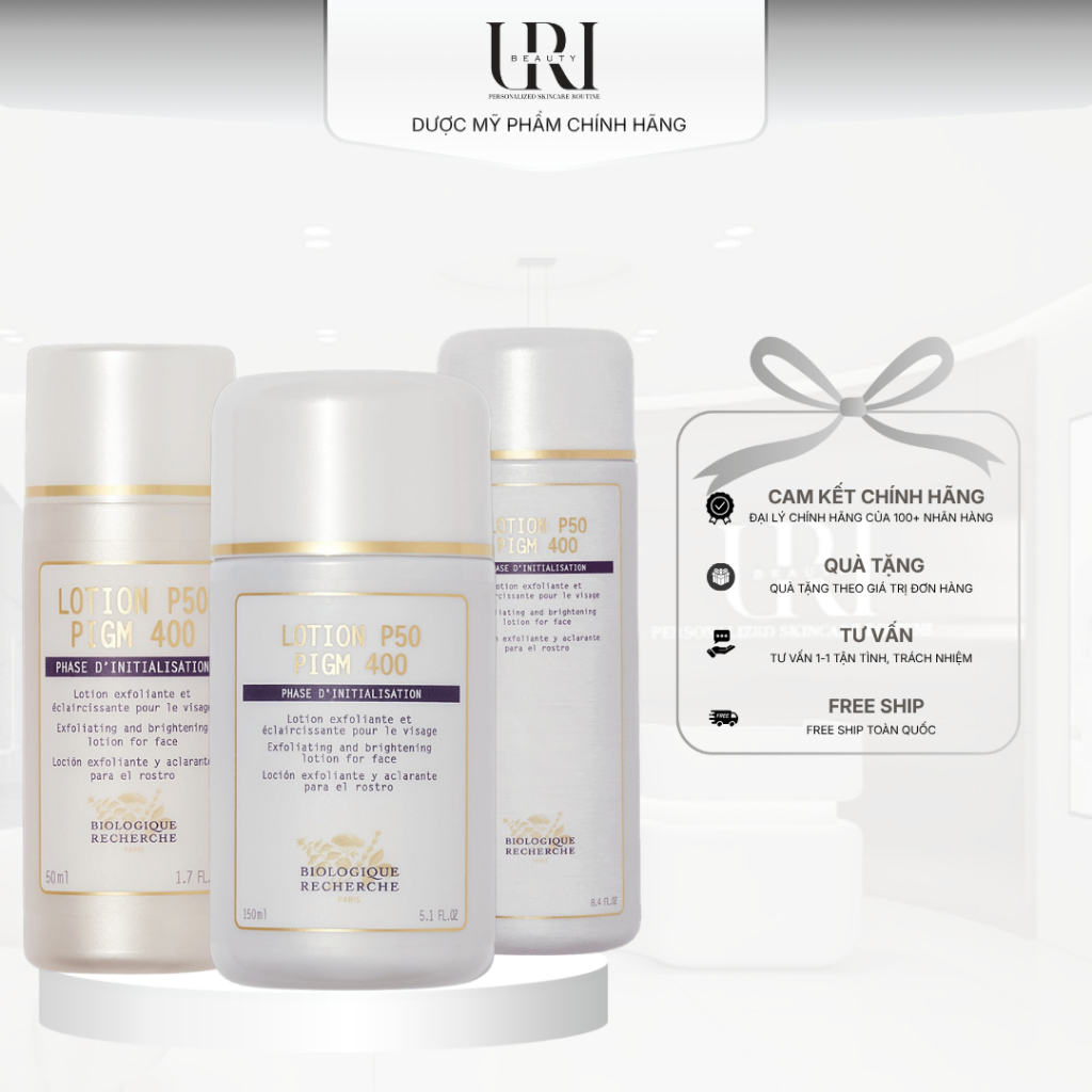 [Công Ty] BIOLOGIQUE RECHERCHE Lotion P50 PIGM 400 – Lotion Chăm Sóc Da Sáng Mịn 50ml/150ml