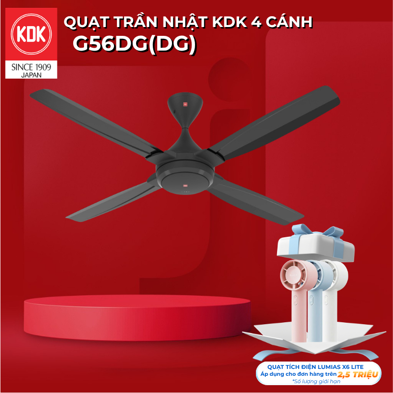 Quạt Trần Nhật KDK G56DG - Bảo Hành Chính Hãng 2 Năm