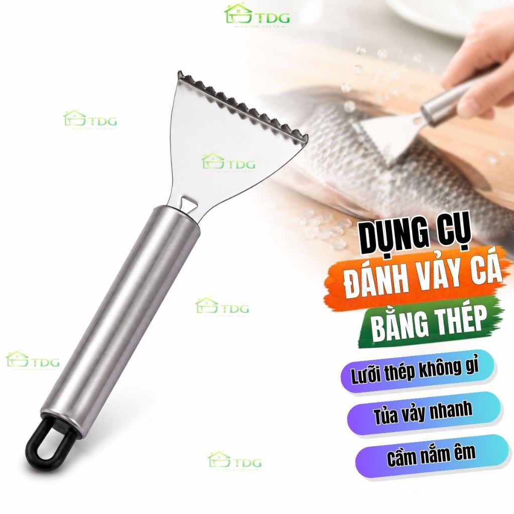 Dụng cụ cạo vảy cá AnHome dao đánh vảy cá bằng thép không gỉ cao cấp