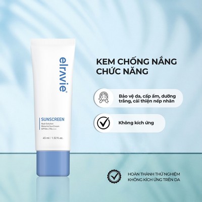 Kem Chống Nắng Vượt Trội, Dưỡng Ẩm, Ngăn Ngừa Lão Hóa Elravie Hyal Solution Waterful Suncream 45ml