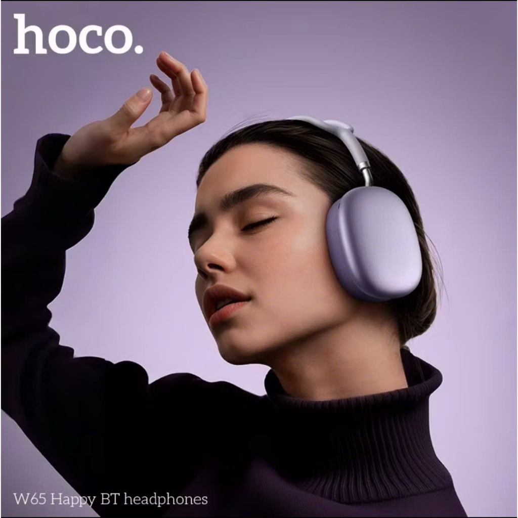 Tai nghe chụp tai Hoco W65 Base chính hãng kiểu dáng gọn nhẹ,kết nối Bluetooth v5.4 siêu nhạy, bass hay, chính hãng Hoco | BigBuy360 - bigbuy360.vn