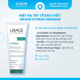 Mặt nạ tẩy tế bào chết Uriage Hyseac Masque Gommant 100ml - Giảm mụn thâm cho da dầu mụn