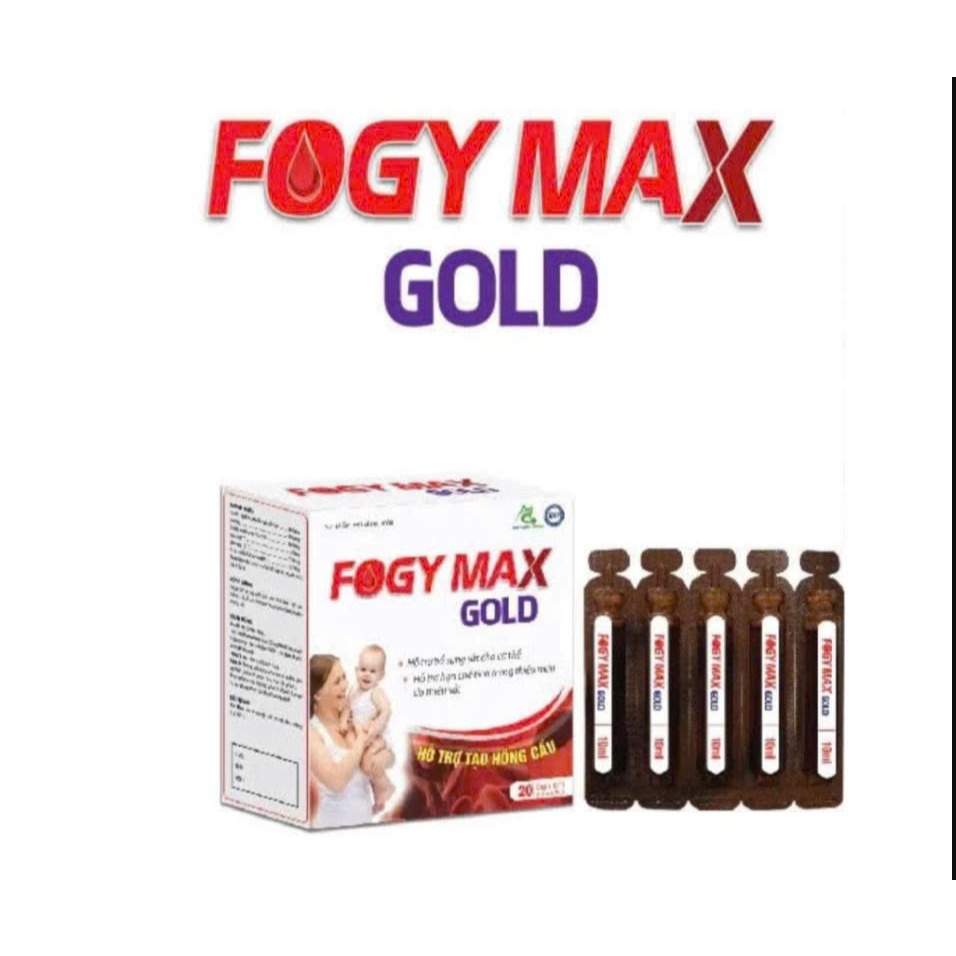 Bổ máu ống Fogy Max Gold , Cải Thiện Tình Trạng Thiếu Máu Cho Mẹ Bầu, trẻ eThiếu Máu , mất máu , thi