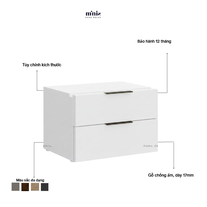 Tủ Đầu Giường Hiện ĐạiMN-TAB-10