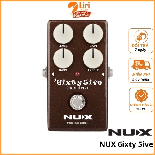 Nux 6ixty 5ive Overdrive Pedal - Liri Music