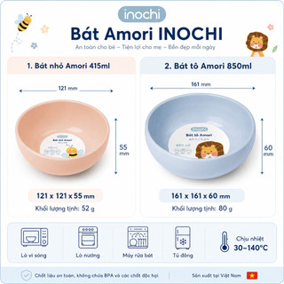 Bát Nhựa Amori - Inochi: Sang Trọng, An Toàn, Tiện Dụng Cho Mọi Bữa Ăn 🍽️✨