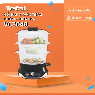 Nồi hấp điện 3 tầng đa năng TEFAL VC2048 không chứa BPA - Bảo hành Chính Hãng 2 năm
