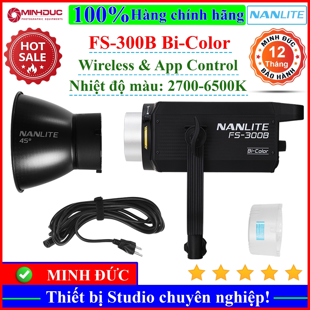 Đèn led Nanlite FS300B Bi color ( MINH ĐỨC )