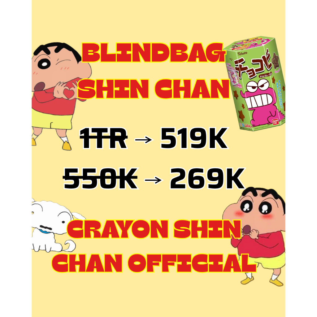 [BLIND BAG] Túi Mù Shin Chan Chính Hãng - Crayon Shin Chan Official - Sản Phẩm Ngẫu Nhiên