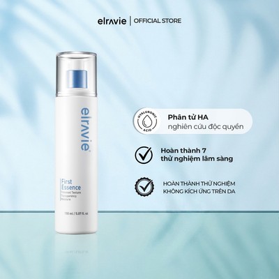 Nước Thần Cân Bằng Dưỡng Ẩm Dịu Nhẹ, Tăng Cường Hấp Thụ Elravie First HA Essence 150ml