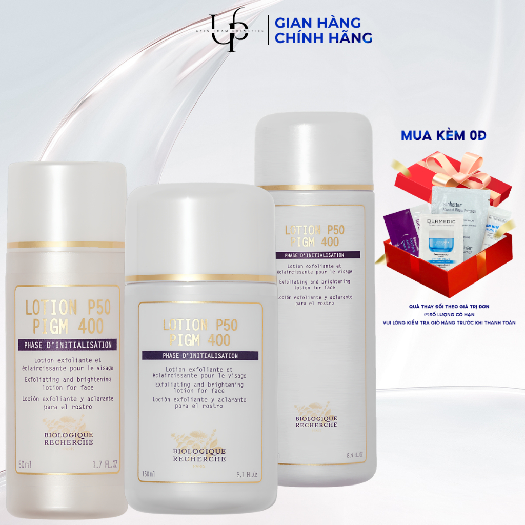 [CÔNG TY] BIOLOGIQUE RECHERCHE Lotion P50 PIGM 400 – Lotion Chăm Sóc Da Sáng Mịn 50ml/150ml
