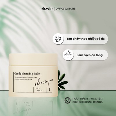 Sáp tẩy trang 3 trong 1 làm sạch dịu nhẹ Elravie Pro Gentle Cleansing Balm 100g